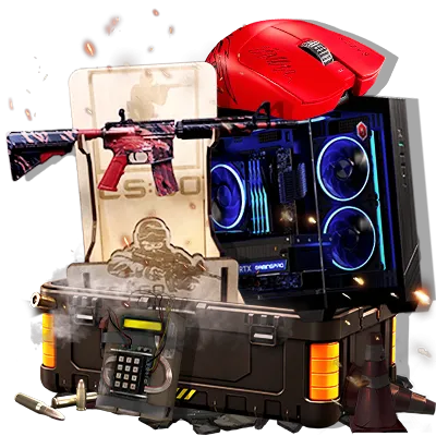 Box with CS:GO skins